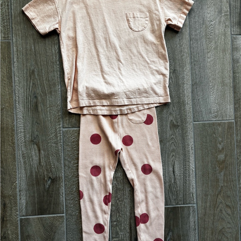 Zara Polka Dot Pants Set Sz 4-5 Years - Picture 2 of 9